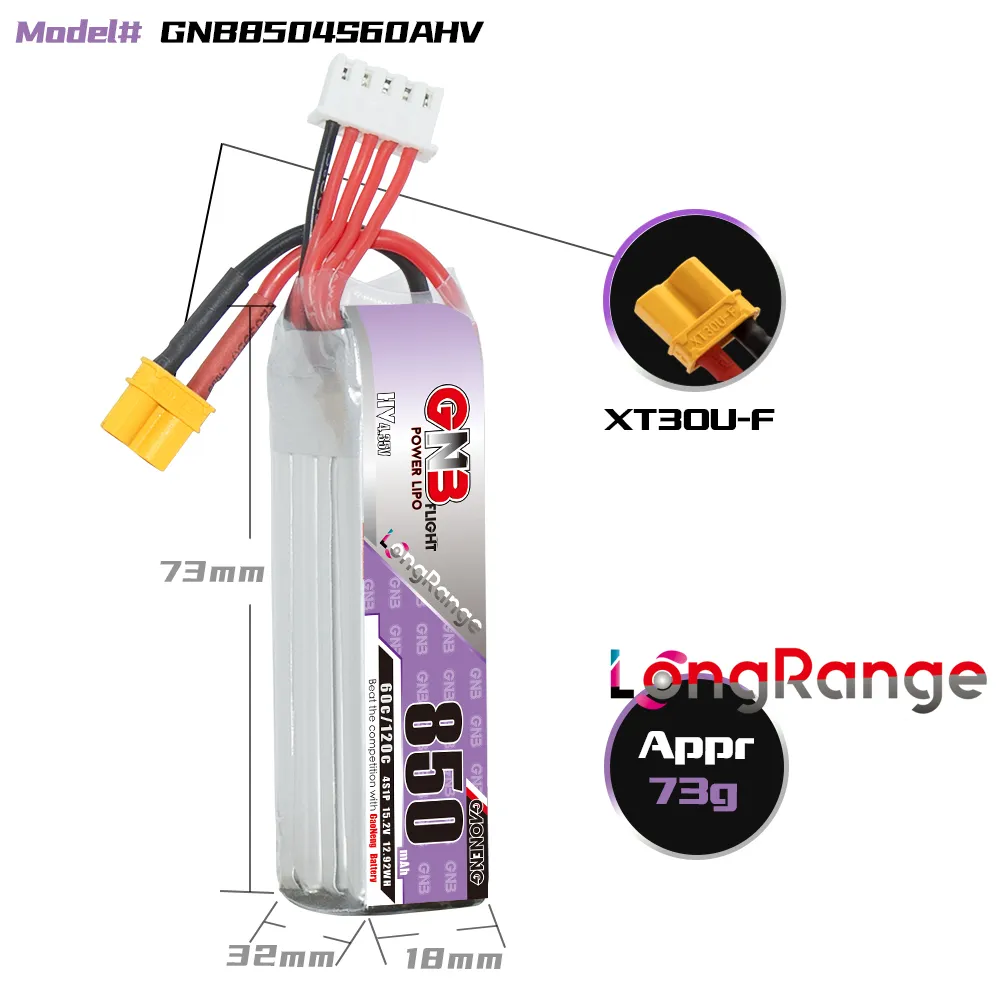 GAONENG GNB LiPo-batterij 850m - Drone Battery Li-Ion recensie en prijs