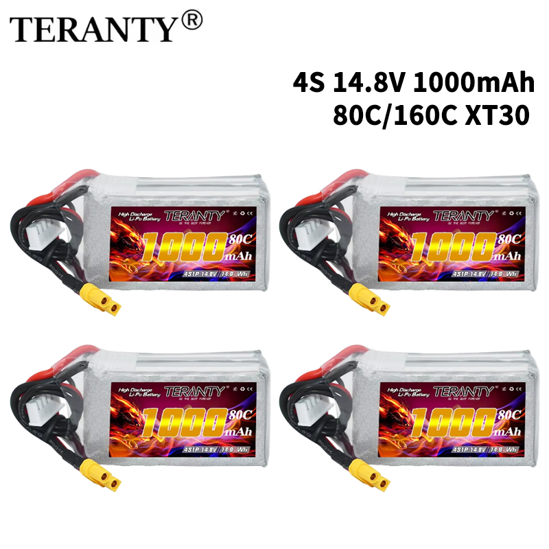 TERANTY 4S 1000mAh 14.8V 80C/1 - Drone Battery Connector recensie en prijs