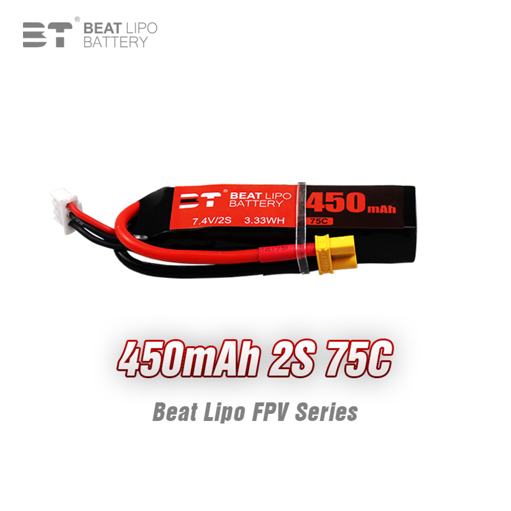 BEAT 2S 7.4V 450mAh 75C LiPo B - Drone Battery Li-Ion recensie en prijs