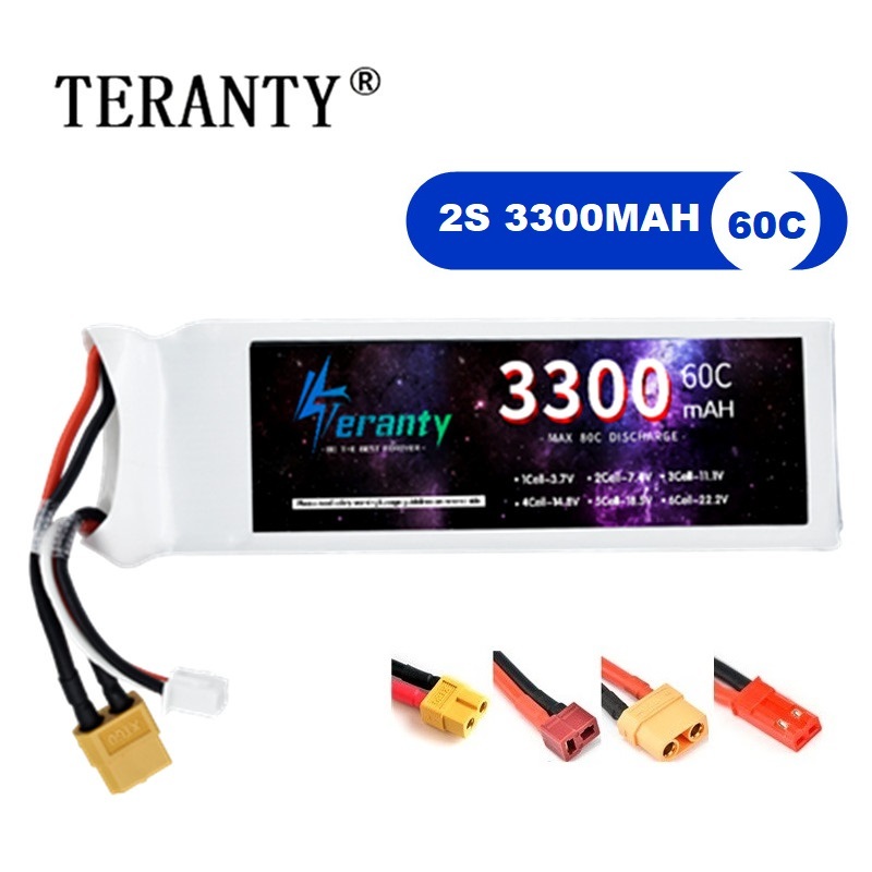 2S 7.4V LiPo Batterij 3300mAh  - Drone Battery Connector recensie en prijs