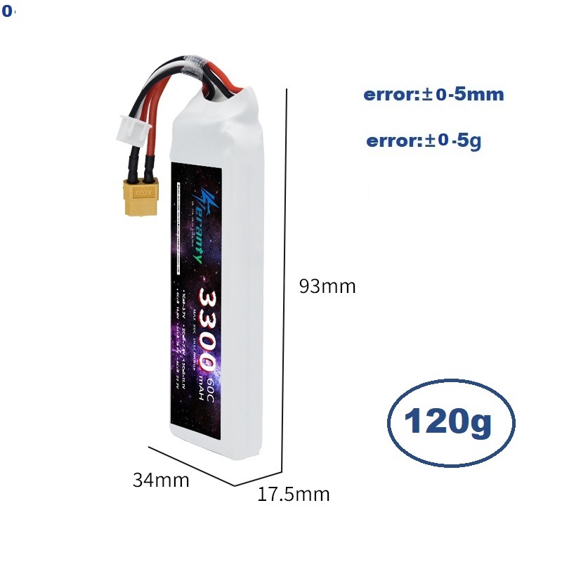 2S 7.4V LiPo Batterij 3300mAh  - Drone Battery Connector recensie en prijs
