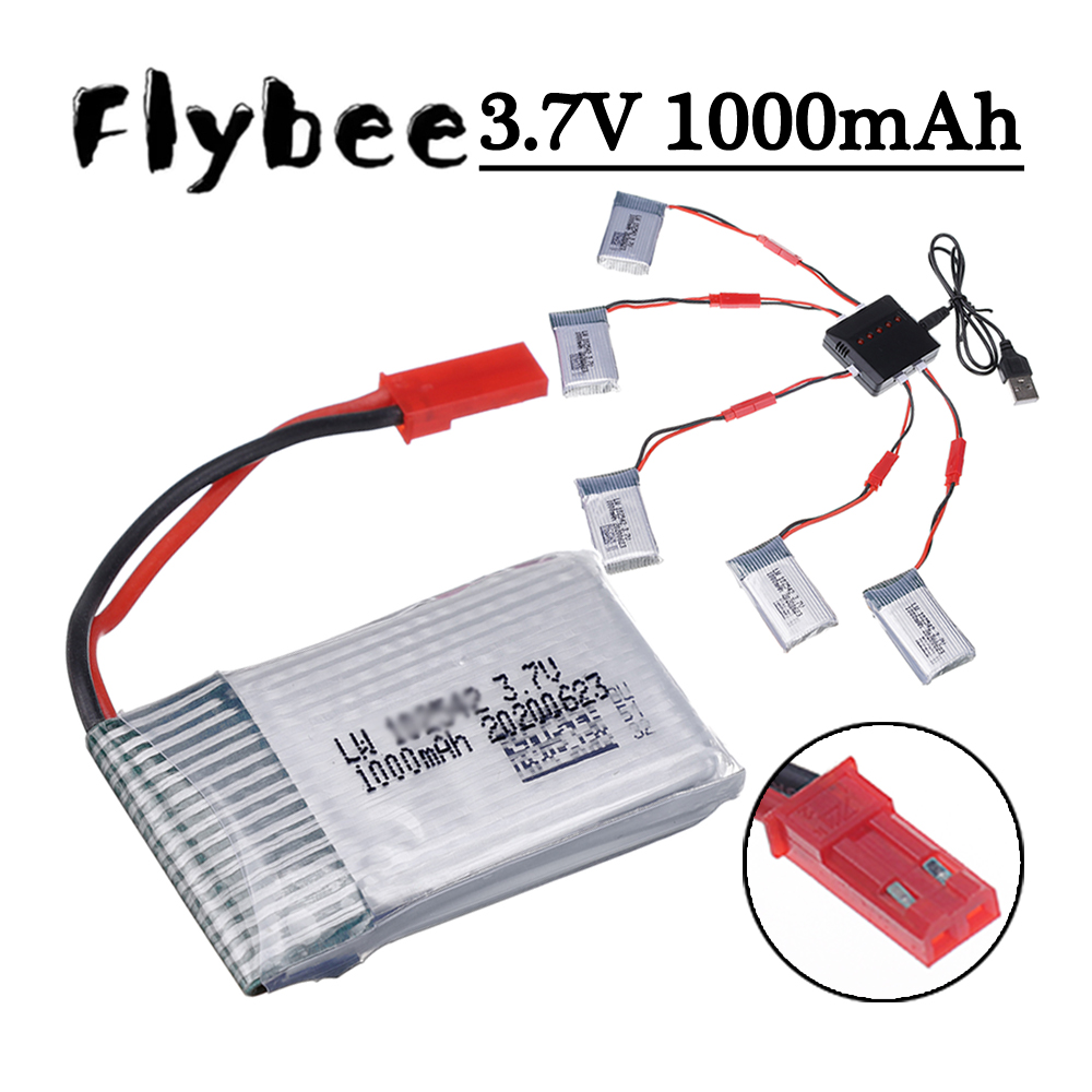 3.7V 1000mAh Lipo Batterij en  - Drone Battery Charger recensie en prijs